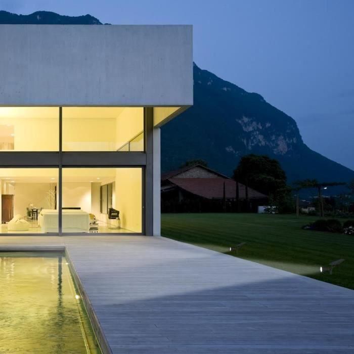 Lumisky Foco Solar Exterior Impermeable 4 LED Blancos 200 Lúmenes, Cabezal Giratorio 90°, 2 Modos, para Suelo o Pared. Autonomía 8-10h. 2