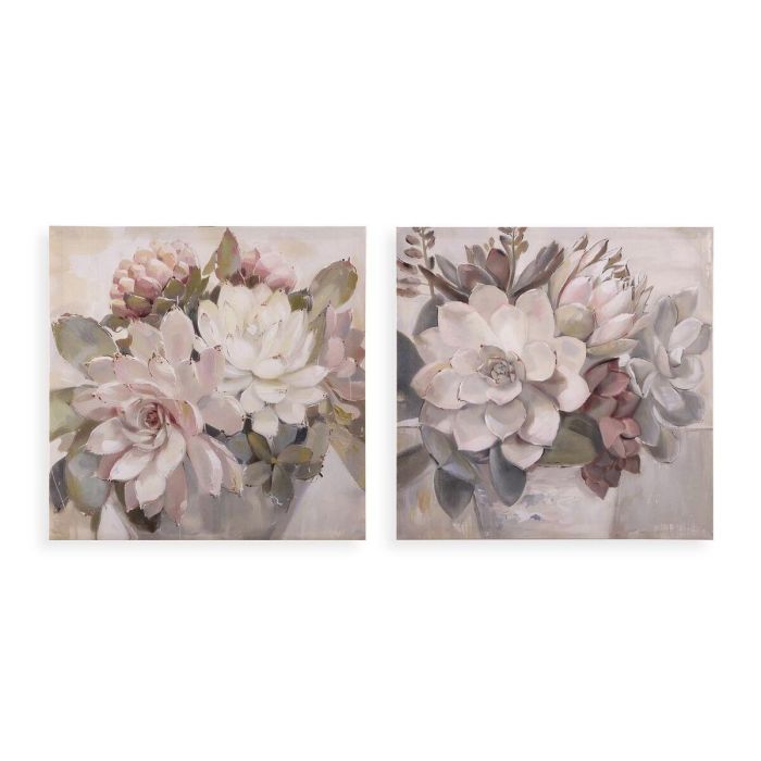 Cuadro Versa Flores 2,5 x 40 x 40 cm 0 Cuadro Versa Flores 2,5 x 40 x 40 cm 0