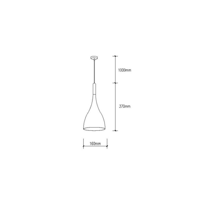 Lámpara Colgante Alondra SKD-P206-W, Diseño Moderno Industrial de Metal Blanco, Elegante Iluminación Decorativa para Salón, Dormitorio y Cocina 1 Lámpara Colgante Alondra SKD-P206-W, Diseño Moderno Industrial de Metal Blanco, Elegante Iluminación Decorativa para Salón, Dormitorio y Cocina 1