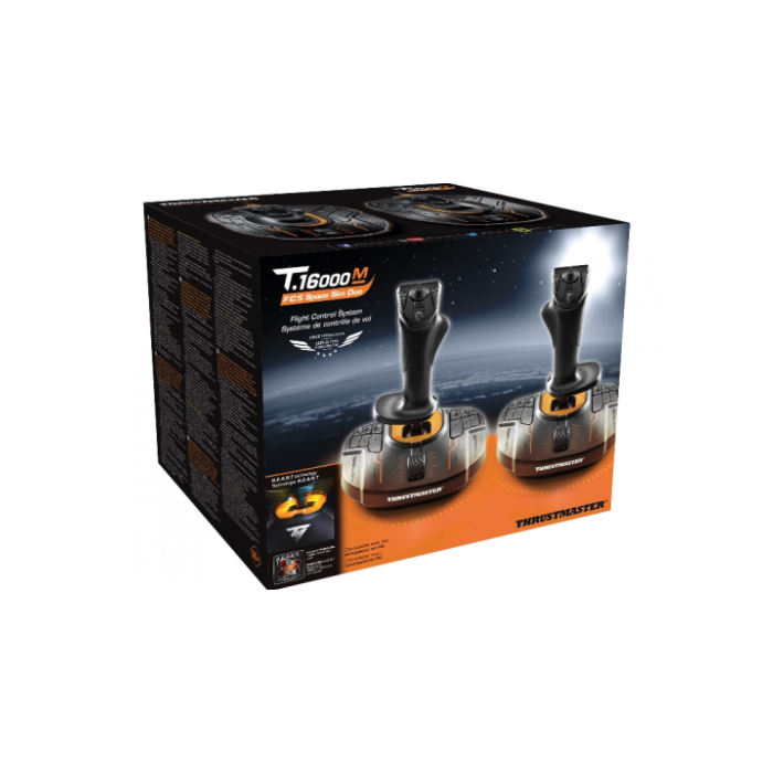 Thrustmaster T.16000M FCS SPACE SIM DUO Palanca de mando Analógico/Digital USB para PC Negro/Naranja (2 piezas) 1
