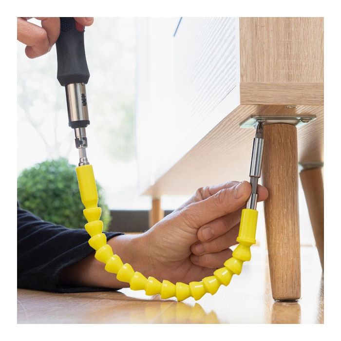 Extensor Flexible Magnético para Atornillador con Accesorios Drillex InnovaGoods 4 Extensor Flexible Magnético para Atornillador con Accesorios Drillex InnovaGoods 4