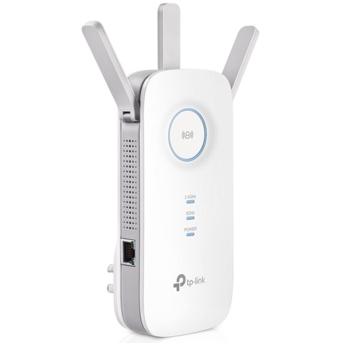 TP-Link RE450 Extensor de Cobertura Wi-Fi AC1750 Doble Banda (2.4/5GHz) con 3 Antenas Externas y Puerto Gigabit Ethernet Blanco 0 TP-Link RE450 Extensor de Cobertura Wi-Fi AC1750 Doble Banda (2.4/5GHz) con 3 Antenas Externas y Puerto Gigabit Ethernet Blanco 0