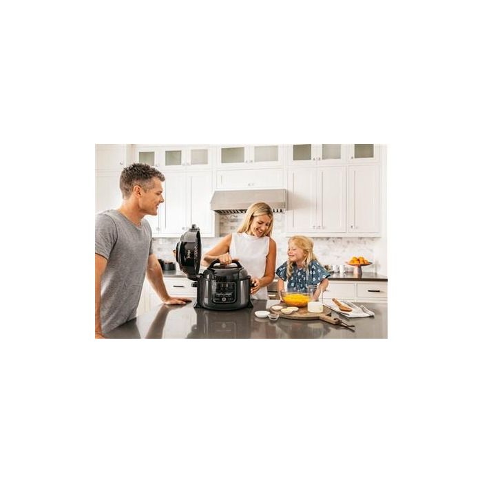 Ninja OP300EU Olla Eléctrica Multifunción 7 en 1 Foodi 6L con Freidora de Aire, Olla a Presión y más