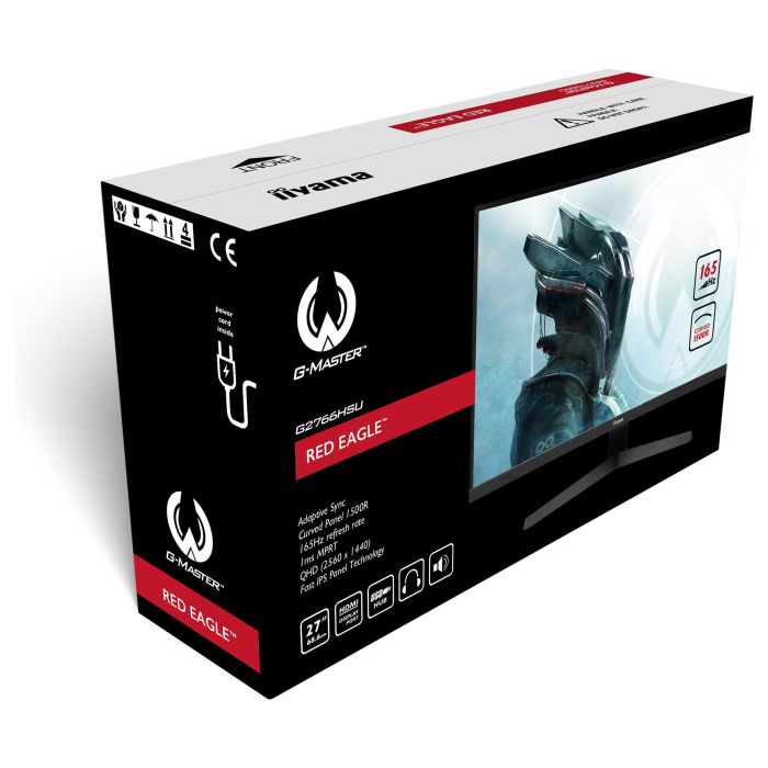 Iiyama G2766HSU-B1 Monitor Gaming 27" FHD 1920 x 1080, 1ms, 165Hz, VA, Curvo 1500R, FreeSync Premium, Negro