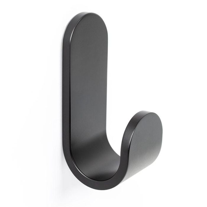 Percha Tok 40X100X47 Negro Mate Con Adhesivo 3M. Resistencia 5Kgs. Viefe Percha Tok 40X100X47 Negro Mate Con Adhesivo 3M. Resistencia 5Kgs. Viefe