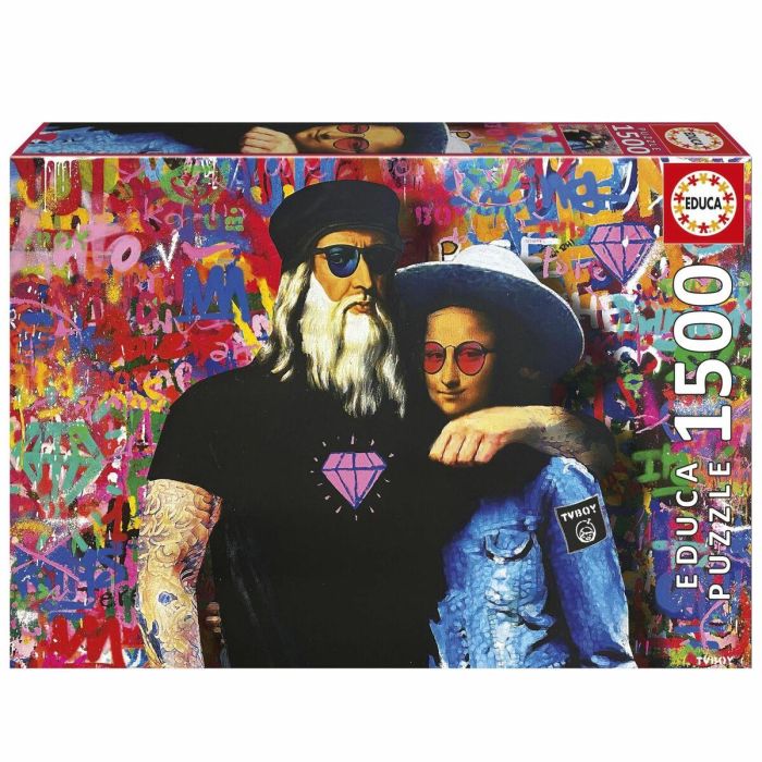 Educa EDU1747456778879 Puzzle Leo y Lisa 1500 piezas, 60 x 85 cm, Dibujos animados y cómics