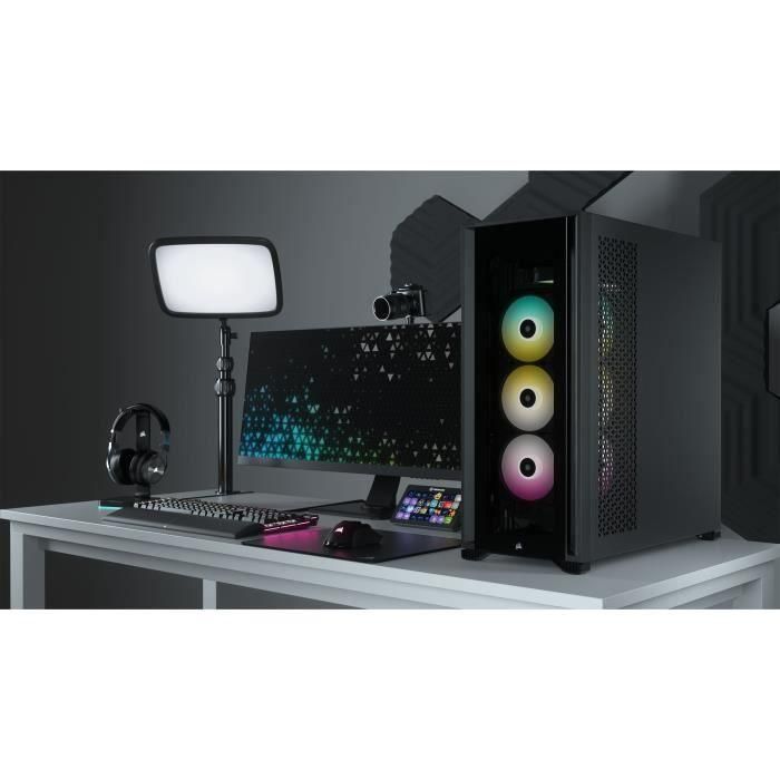 Corsair CC-9011226-WW iCUE 7000X RGB Cristal Templado Negro PC Torre E-ATX 3