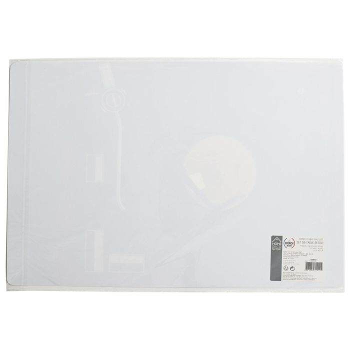 Home Deco Factory Individual 45x30 cm con Imagen de Tocadiscos Estilo Retro Colores Surtidos 1