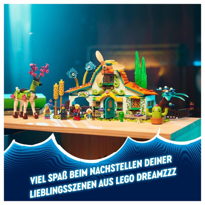 Lego DREAMZzz 71459 Establo de Criaturas de Ensueño, Juguete de Granja con Figura de Ciervo 2 en 1