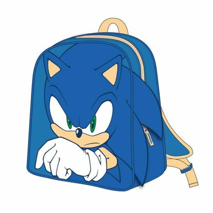 Mochila infantil 3D aplicaciones sonic 22.0 x 27.0 x 1.0 cm