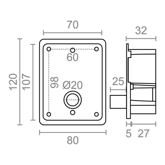 Micel Torno Persiana Empotrado PR27 40 kg Blanco Acero con Manivela 3 Micel Torno Persiana Empotrado PR27 40 kg Blanco Acero con Manivela 3