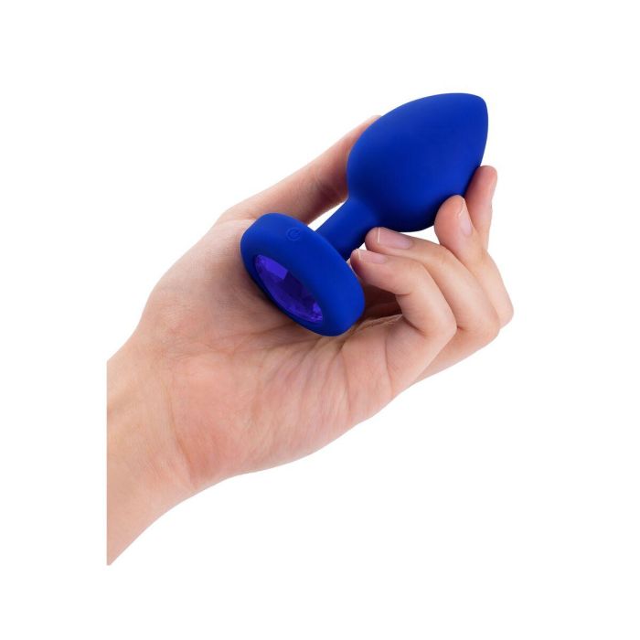 Vibrador B-Vibe Vibrating Jewel Azul Azul marino L/XL 20