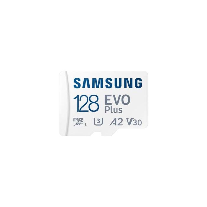 Samsung MB-MC128SA/EU Tarjeta Memoria microSDXC EVO Plus 128GB, 160MB/s, Clase 10 U3 A2 V30, con Adaptador SD para Móvil y Tablet 0 Samsung MB-MC128SA/EU Tarjeta Memoria microSDXC EVO Plus 128GB, 160MB/s, Clase 10 U3 A2 V30, con Adaptador SD para Móvil y Tablet 0