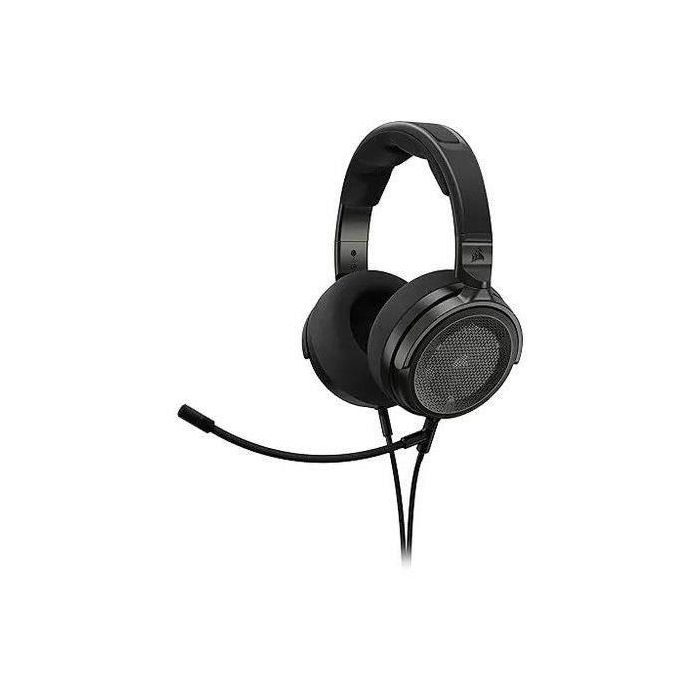 Corsair COR1701162162876 Auriculares Gaming VIRTUOSO PRO de Diadema Abiertos con Cable para Streaming y Juegos, Color Carbono