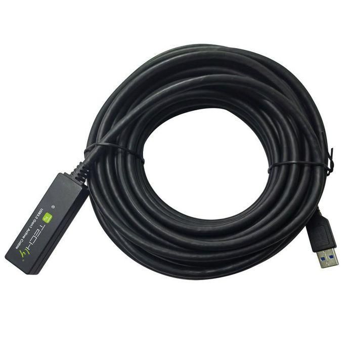 Techly Active Extension Cable USB3.2 SuperSpeed+ Signal Extender 10m Black 2 Techly Active Extension Cable USB3.2 SuperSpeed+ Signal Extender 10m Black 2
