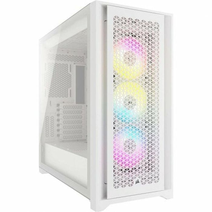 Case de PC - Corsair - ICUE 5000D RGB Airflow - Torre central - 3 AF120 RGB Elite - Fans blancos