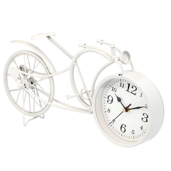 Reloj Forja Bicicleta Blanco 19,5Cm Giftdecor (4 Unidades) 2 Reloj Forja Bicicleta Blanco 19,5Cm Giftdecor (4 Unidades) 2