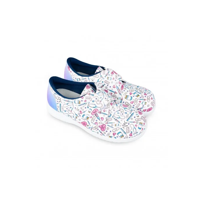 Zuecos Estampados Virus Talla 38