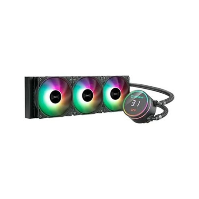 Unykach Aquastorm ARGB Kit Refrigeración Líquida 360mm para CPU, 3 Ventiladores 120mm, Iluminación RGB, Negro Unykach Aquastorm ARGB Kit Refrigeración Líquida 360mm para CPU, 3 Ventiladores 120mm, Iluminación RGB, Negro