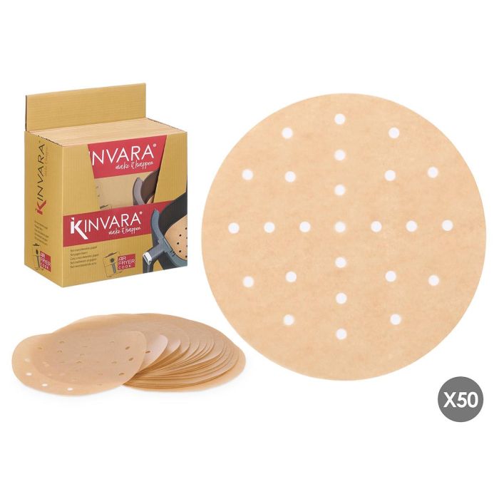 Set 50 Revestimientos Redondo Freidora Aire Kinvara 21X5CM (48 Unidades) Set 50 Revestimientos Redondo Freidora Aire Kinvara 21X5CM (48 Unidades)