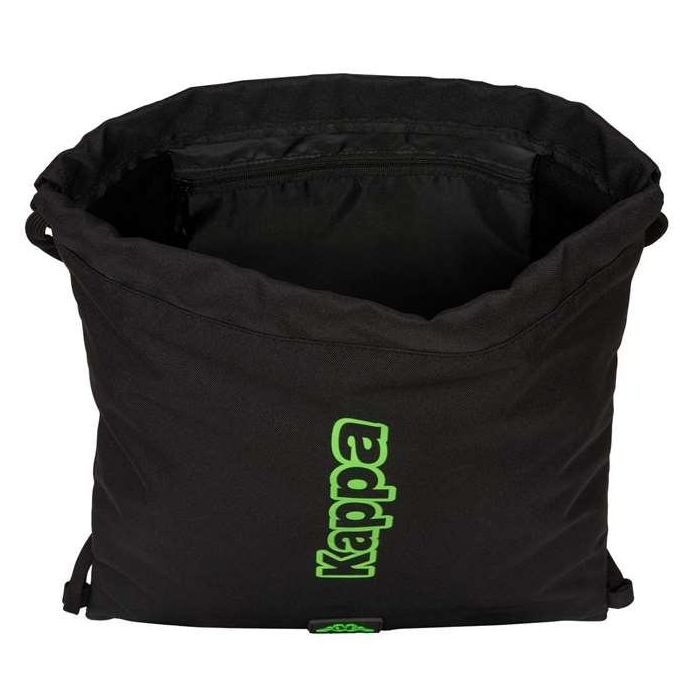 Bolsa Mochila con Cuerdas Kappa Black Negro 35 x 40 x 1 cm 1 Bolsa Mochila con Cuerdas Kappa Black Negro 35 x 40 x 1 cm 1