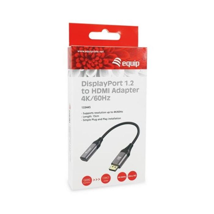 Equip Adaptador Displayport 1.2 Macho a HDMI Hembra 4K/60Hz 1