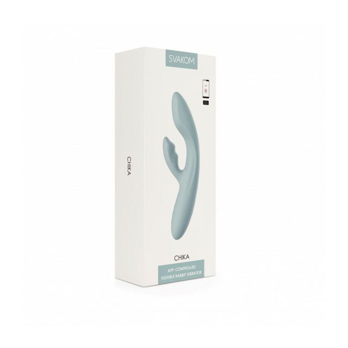 Vibrador Doble Estimulación Svakom Turquesa 21 Vibrador Doble Estimulación Svakom Turquesa 21
