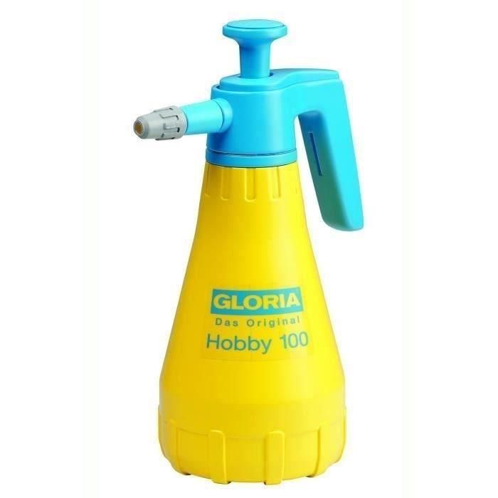 Gloria Hobby 100 Pulverizador manual con boquilla regulable, depósito de polietileno, 1 Litro y 3 bares de presión Gloria Hobby 100 Pulverizador manual con boquilla regulable, depósito de polietileno, 1 Litro y 3 bares de presión