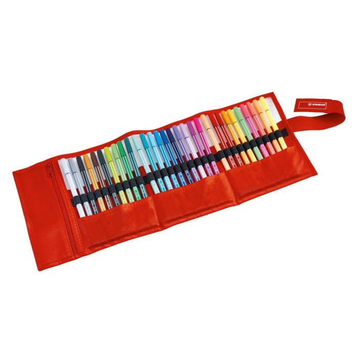 Rotulador Stabilo Punta De Fibra Pen 68 Estuche Rollerset De 30 Unidades Colores Surtidos 1