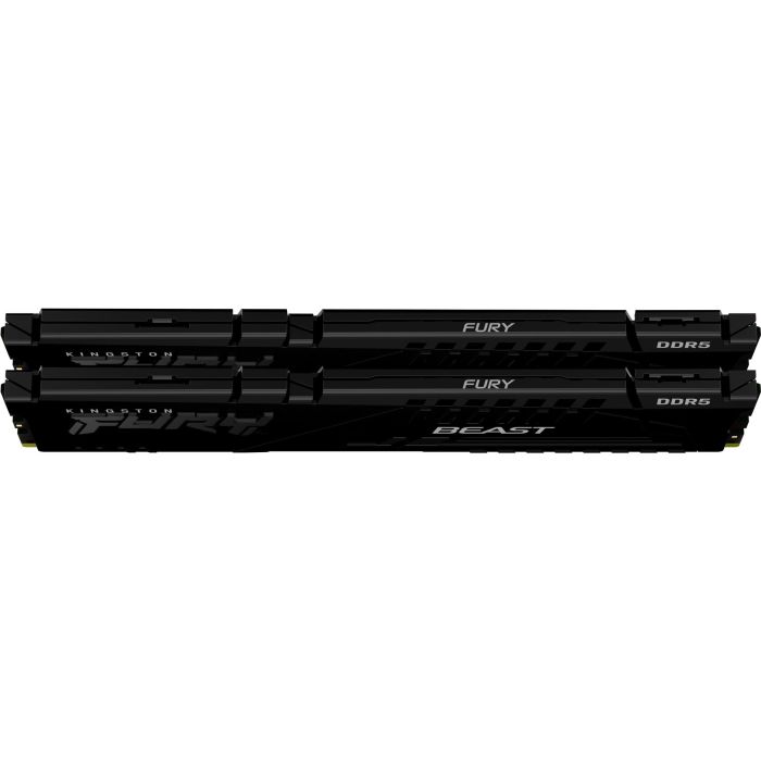 Kingston FURY Beast Módulo de memoria RAM 64GB (2x32GB) DDR5 5200 MT/s CL40 con Intel XMP 3.0 y AMD EXPO, Disipador Térmico 1