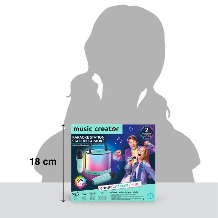 Canal Toys - Music Creator - Mini Karaoke Station - Altavoz iluminado con 2 micrófonos inalámbricos - INF 044 5