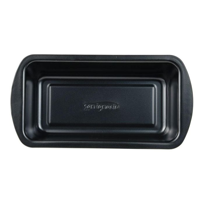 San Ignacio Molde Rectangular Experto para Horno, Acero al Carbono 25.5 x 13.3 x 5.7 cm, Antiadherente Negro, Color Verde Oliva