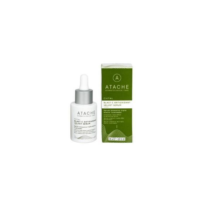 ATACHE Cvital Blast C Serum Antioxidante con Vitamina C Liposomada, Ácido Ferúlico y Probióticos para un Efecto Glow y Regeneración Piel