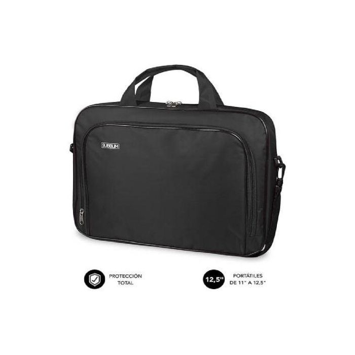Subblim Maletín Oxford Portátil 11-12.5 Pulgadas Negro - Poliéster Resistente, Acolchado, Compartimentos Múltiples 0 Subblim Maletín Oxford Portátil 11-12.5 Pulgadas Negro - Poliéster Resistente, Acolchado, Compartimentos Múltiples 0