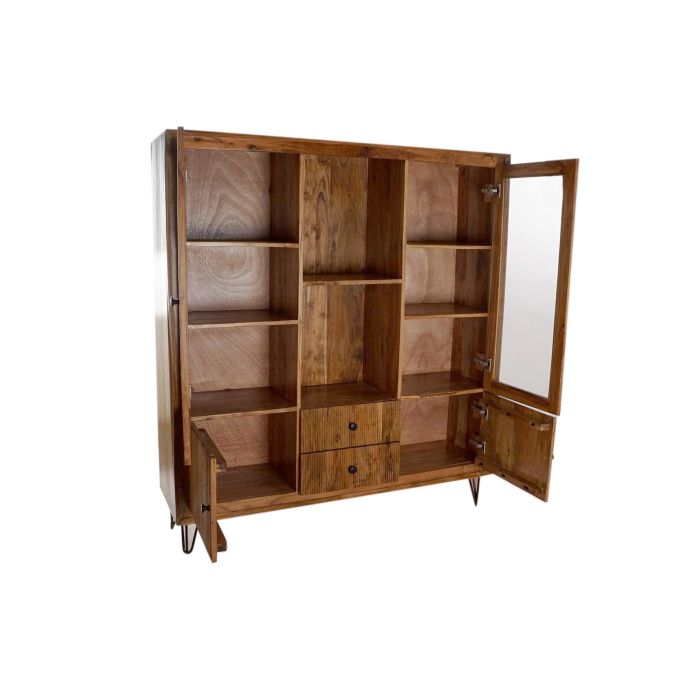 DKD Home Decor Vitrina Colonial Marron Negro 145 x 162 x 40 cm 3