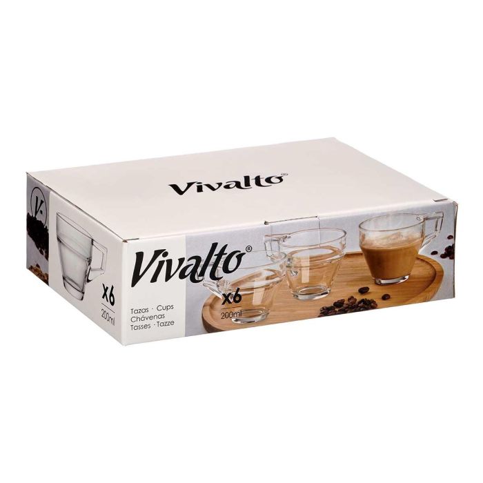 Taza Cafe Con Leche 200Ml Vivalto 11X7CM (72 Unidades) 2 Taza Cafe Con Leche 200Ml Vivalto 11X7CM (72 Unidades) 2