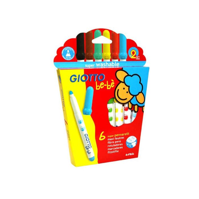 Rotulador Giotto Super Bebe Caja De 6 Colores Surtidos 1