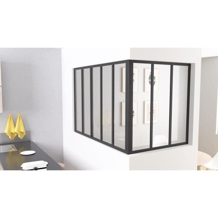 Optimum OPT3532830092131 Poste de esquina Negro Alto 50 x Ancho 30 cm 2