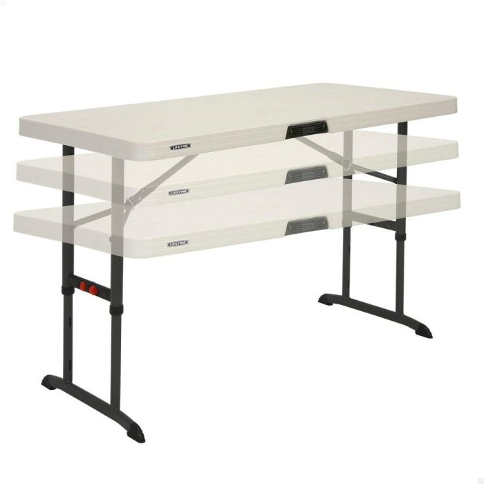 Mesa Plegable Lifetime Crema 122 x 86 x 61 cm Acero Plástico Mesa Plegable Lifetime Crema 122 x 86 x 61 cm Acero Plástico