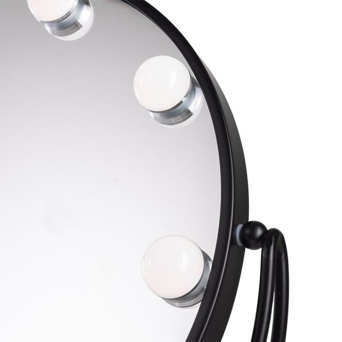 Espejo Iluminado Maquillaje LED 4200ºK 48x43Cm Negro 40.000H [SUN-KRS-430-B 2 Espejo Iluminado Maquillaje LED 4200ºK 48x43Cm Negro 40.000H [SUN-KRS-430-B 2