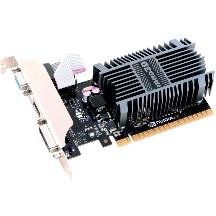 Inno3D GT710 LP GeForce GT 710 2GB GDDR3 Pasiva, Tarjeta Gráfica para PC