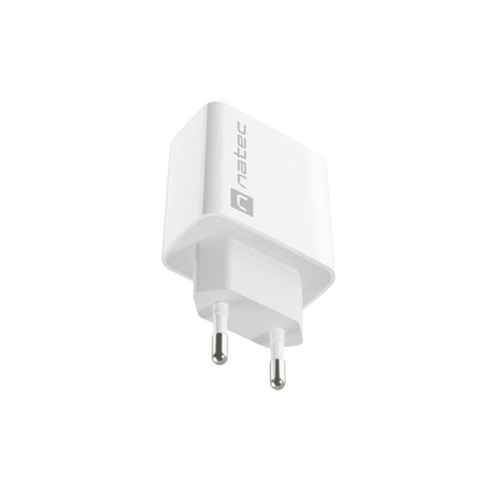 NATEC RIBERA Cargador de Pared Universal con Carga Rápida para Interior, Alimentación Corriente Alterna, 1 Puerto USB Tipo C, Color Blanco 4 NATEC RIBERA Cargador de Pared Universal con Carga Rápida para Interior, Alimentación Corriente Alterna, 1 Puerto USB Tipo C, Color Blanco 4