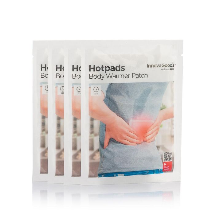 Parches de Calor Corporales Adhesivos Hotpads InnovaGoods (Pack de 4) 2 Parches de Calor Corporales Adhesivos Hotpads InnovaGoods (Pack de 4) 2