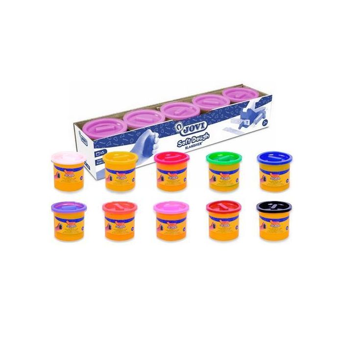 Jovi Plastilina Soft Dough Blandiver Estuche 5 Botes 110 gr Blanco Jovi Plastilina Soft Dough Blandiver Estuche 5 Botes 110 gr Blanco