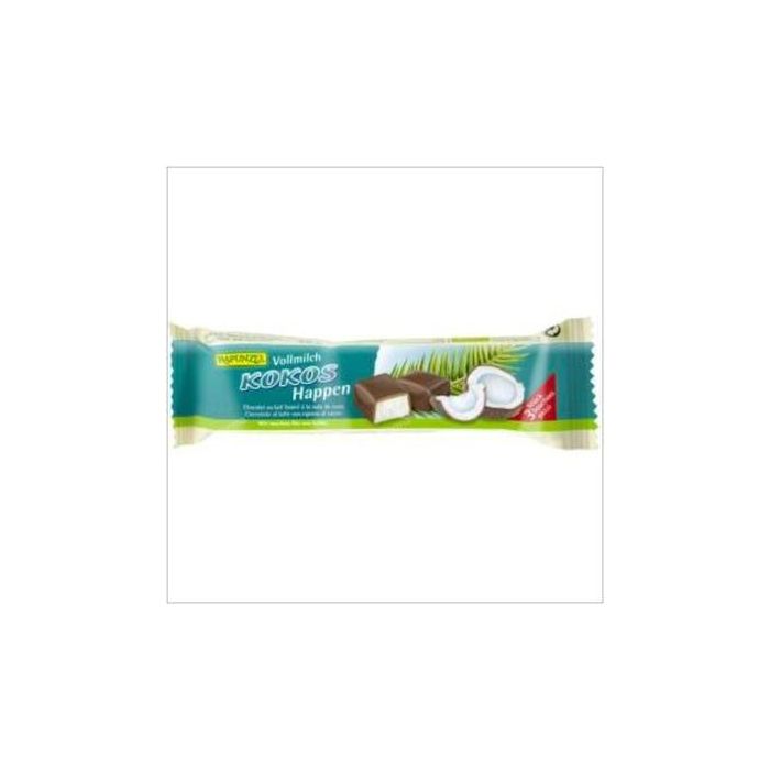 RAPUNZEL Barritas de Coco con Chocolate con Leche 50g – Relleno Coco y Chocolate con Leche Bio Muy Energéticas