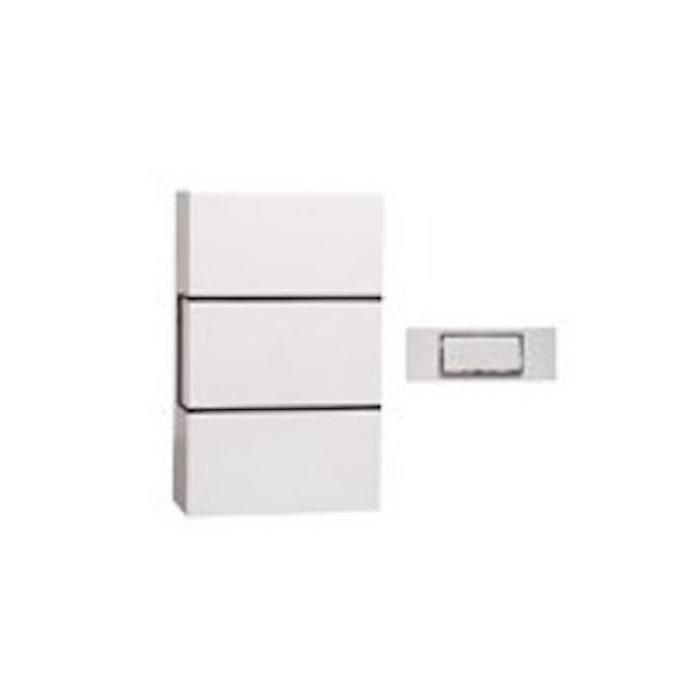 Chacon Timbre con cable con pulsador retroiluminado y transformador integrado, melodía carillón 1