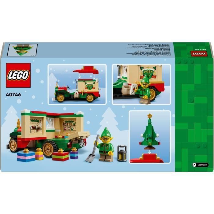 LEGO 40746 Camión de reparto de Papá Noel: juguete para niños de 8 años y decoración navideña 4