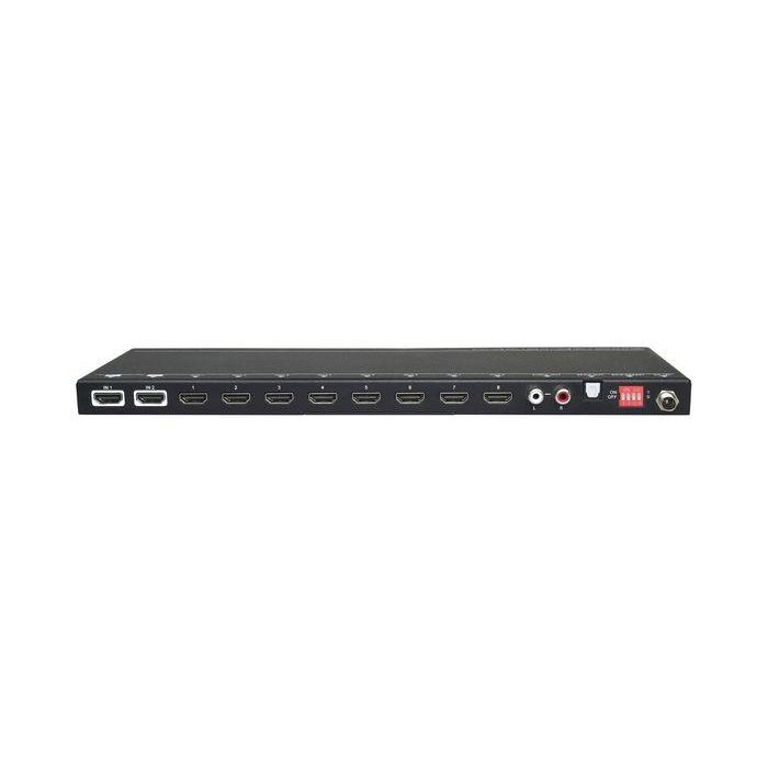 Vivolink VLHDMISP2X8 Splitter HDMI y Conmutador 2x8, 4K@60Hz 18Gbps, HDR10, HDCP 2.2, Escalado 4K a 1080p, Audio Out 1 Vivolink VLHDMISP2X8 Splitter HDMI y Conmutador 2x8, 4K@60Hz 18Gbps, HDR10, HDCP 2.2, Escalado 4K a 1080p, Audio Out 1