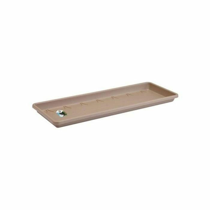 Elho Barcelona Balconniere 50 taupe Platillo para balcón, Ø 45 cm, Alto 15.7 cm