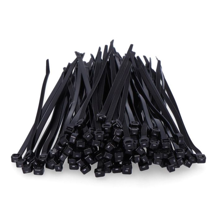 Edm Bridas negras de nylon 4,8 x 250 mm, alta calidad, resistentes a rayos UV y temperaturas extremas, bolsa de 100 unid. 2